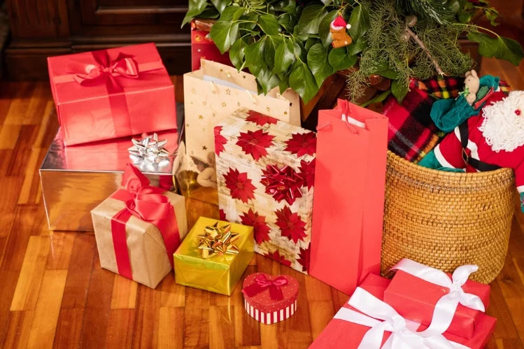 A picture of holiday gifts