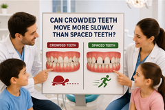 Can Crowded Teeth Move More Slowly Than Spaced Teeth?