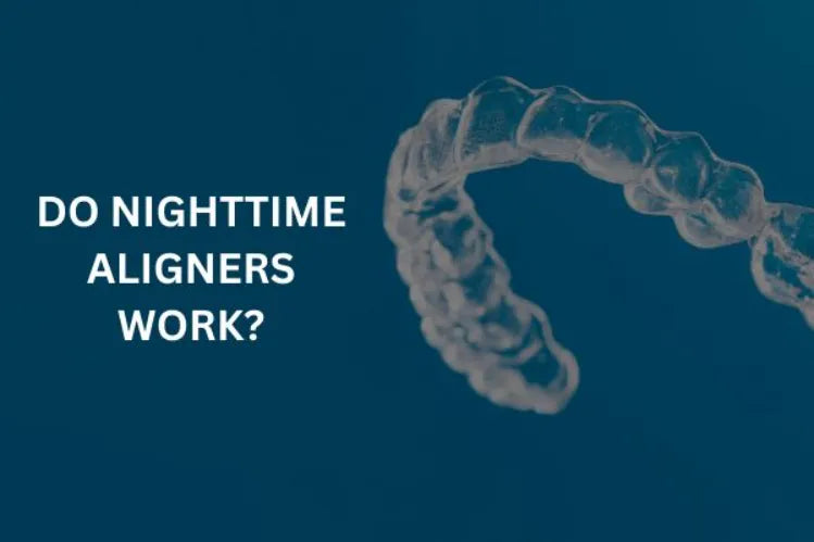 A clear plastic dental aligner 