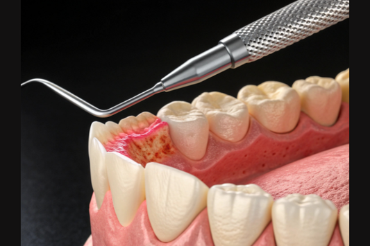 An illustration of gum disease
