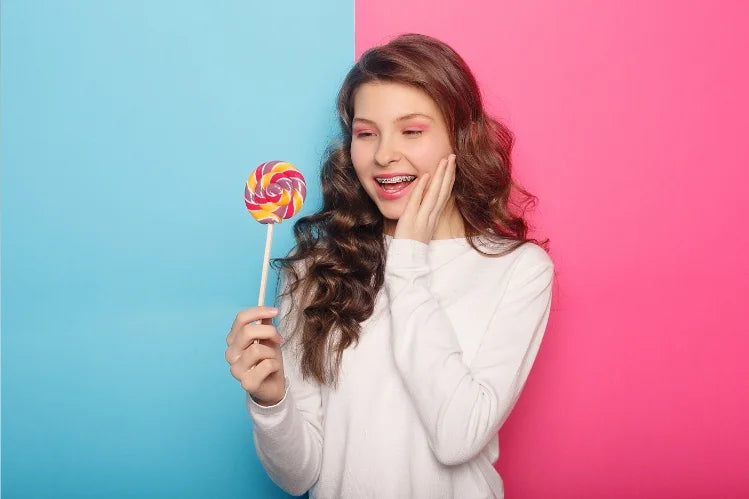 Halloween candy with braces