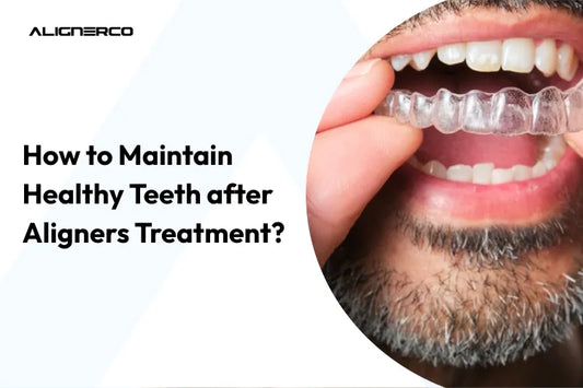 A man is inserting a clear retainer