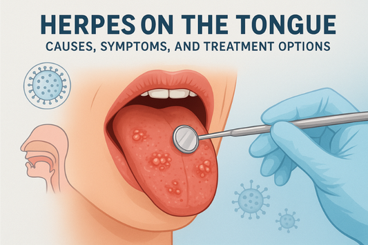 Herpes on tongue