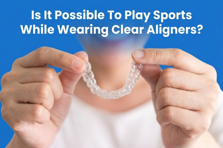 ALIGNERCO Sports Mouth Guard placed on a clear surface.