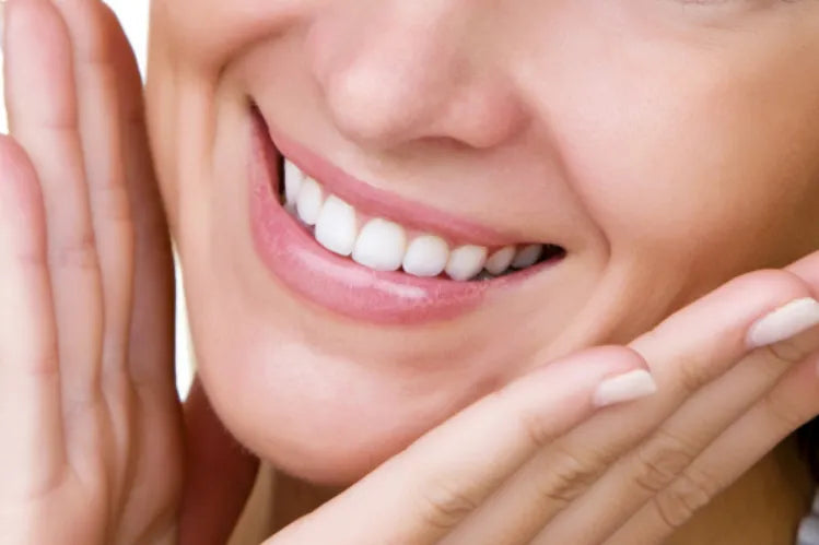 A girl showing her perfectly straightened smile