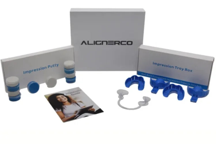 ALIGNERCO at-home dental impression kit.
