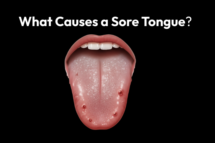 an image of a sore tongue