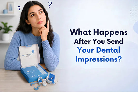 A girl wondering what happens after retainer impressions for a retainer?
