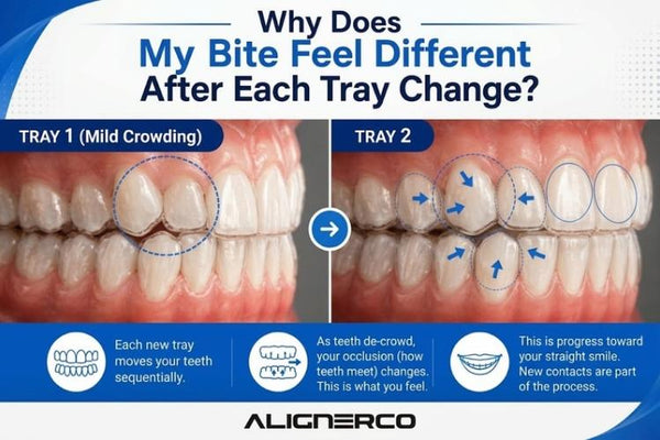 Why Do My Teeth Hit Together Differently After Each Tray Change?