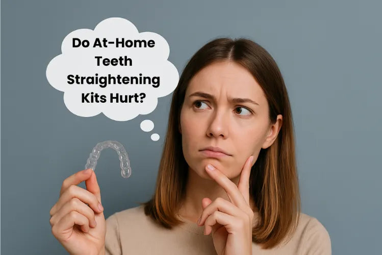 Does at-home teeth straightening with clear aligners hurt?
