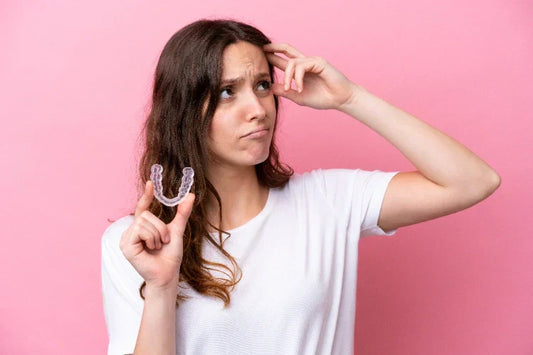 A woman thinking which retainer is better
