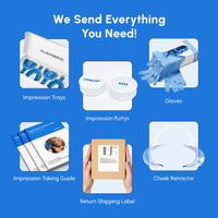 Retainers - Clearest Custom Fit Retainers for Maintaining Your Smile, Includes Impression Kit and Clear Retainer Case