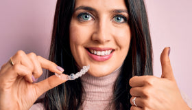 Immediate results with clear aligners